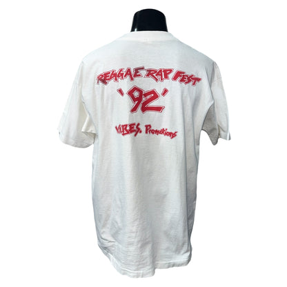 【REGGAE RAP FEST '92】レゲエ・ラップ・フェス '92 " V.I.B.E.S " 90's フェスTシャツ