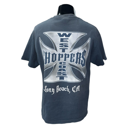 【WEST COAST CHOPPERS】ウェストコーストチョッパーズ "Long Beach, CA" アイアンクロス JESSE WHO?タグ Vintage Tシャツ