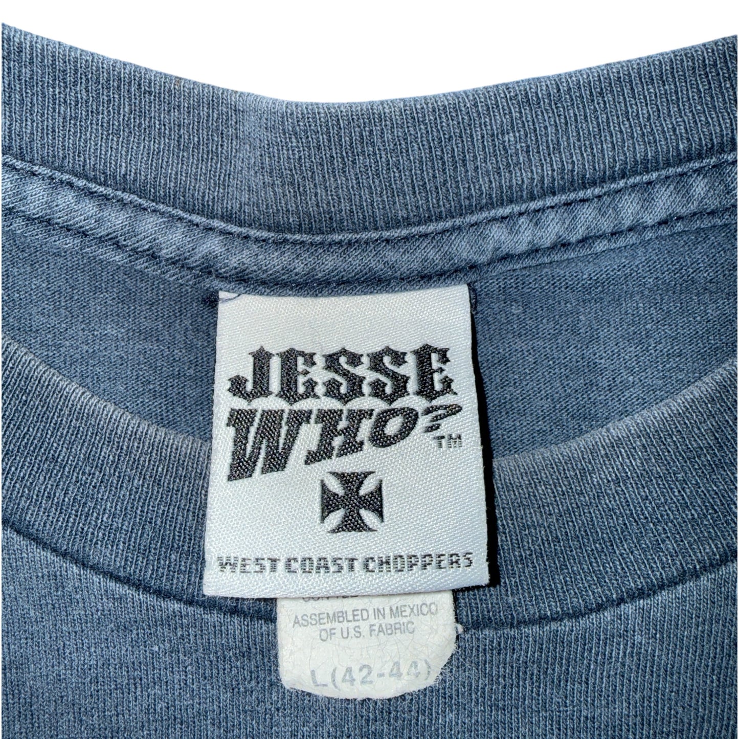 【WEST COAST CHOPPERS】ウェストコーストチョッパーズ "Long Beach, CA" アイアンクロス JESSE WHO?タグ Vintage Tシャツ