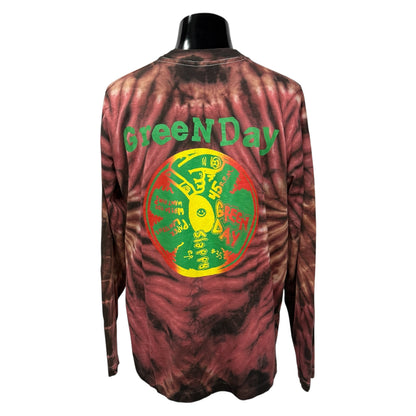 【GREEN DAY】グリーン・デイ "DOOKIE DOG" 90's Vintage タイダイ ロングスリーブTシャツ