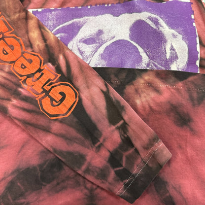 【GREEN DAY】グリーン・デイ "DOOKIE DOG" 90's Vintage タイダイ ロングスリーブTシャツ