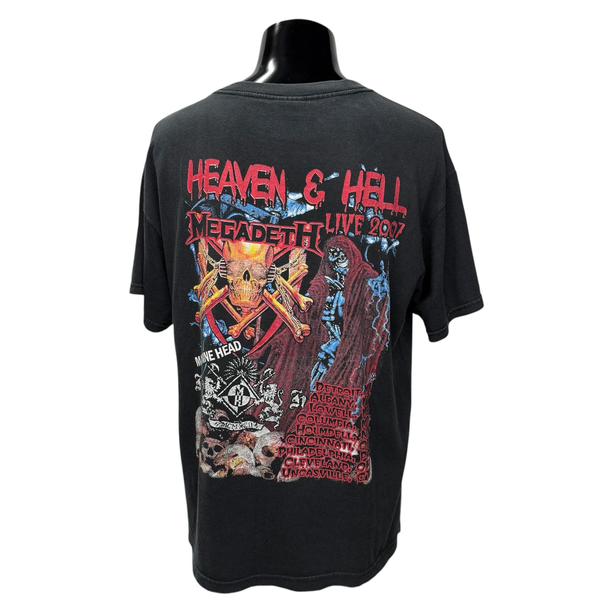 【HEAVEN & HELL×MEGADEATH】ヘヴンアンドヘル×メガデス "Live 2007 Tour" Tシャツ