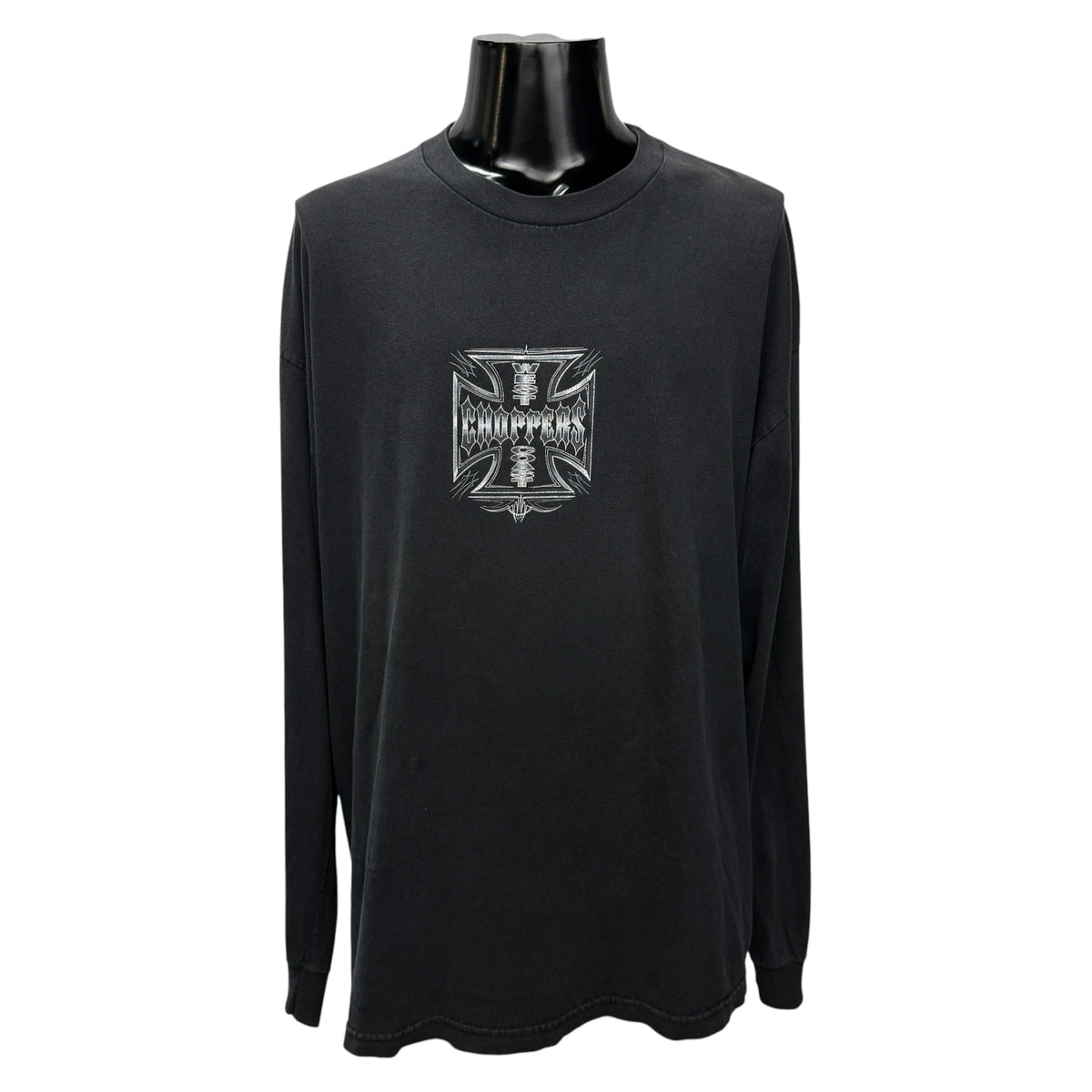 【WEST COAST CHOPPERS】ウエストコーストチョッパーズ "IRON CROSS & LOGO" ロングスリーブTシャツ