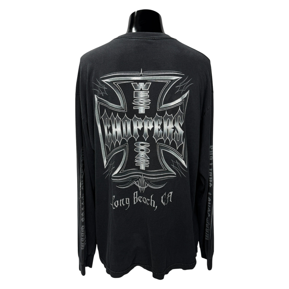 【WEST COAST CHOPPERS】ウエストコーストチョッパーズ "IRON CROSS & LOGO" ロングスリーブTシャツ