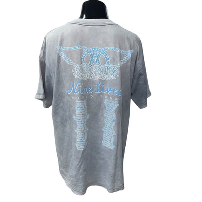 【AEROSMITH】エアロスミス "NINE LIVES WORLD TOUR" 90's Vintage Tシャツ
