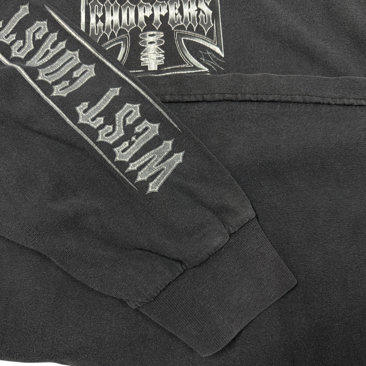 【WEST COAST CHOPPERS】ウエストコーストチョッパーズ "IRON CROSS & LOGO" ロングスリーブTシャツ