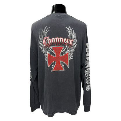 【CHOPPERS】チョッパーズ "WINGED IRON CROSS" 90's〜00's ロングスリーブTシャツ