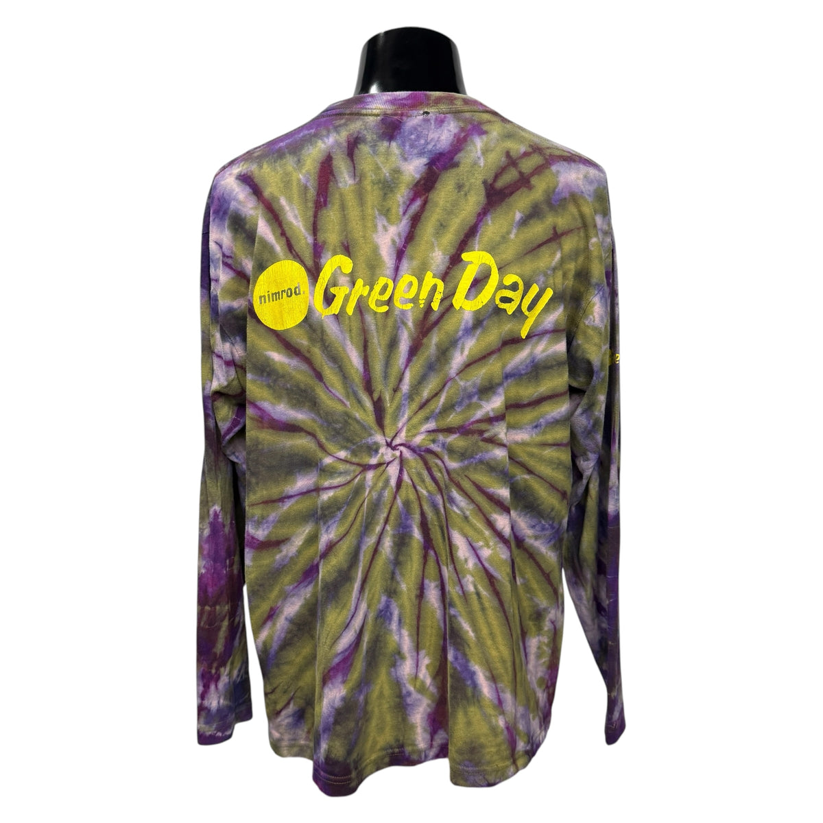 【GREEN DAY】グリーン・デイ "NIMROD" 90's ユーロVintage タイダイ ロングスリーブTシャツ