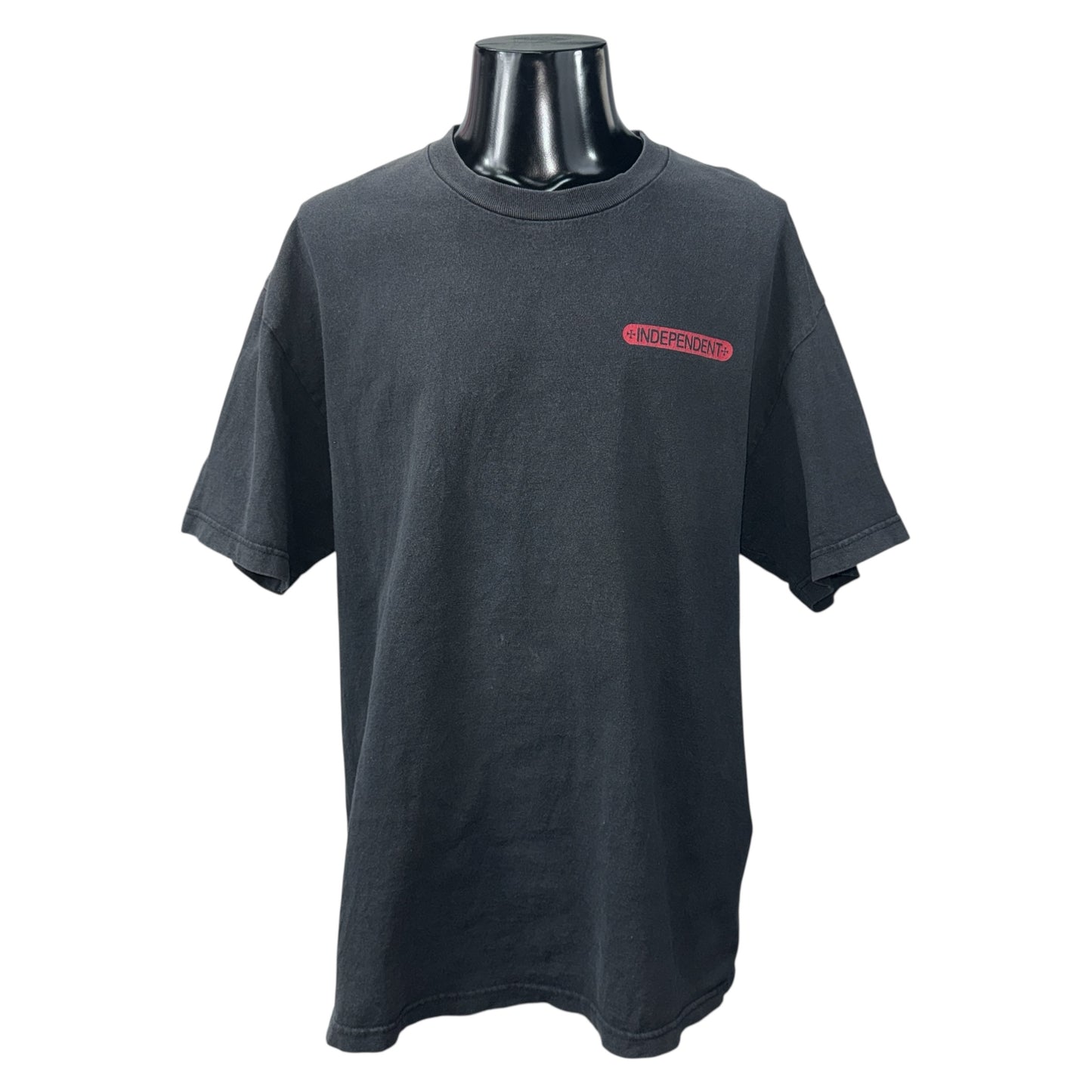 【INDEPENDENT】インディペンデント Bar/Cross Logo アイアンクロス NHSダグ Vintage Tシャツ