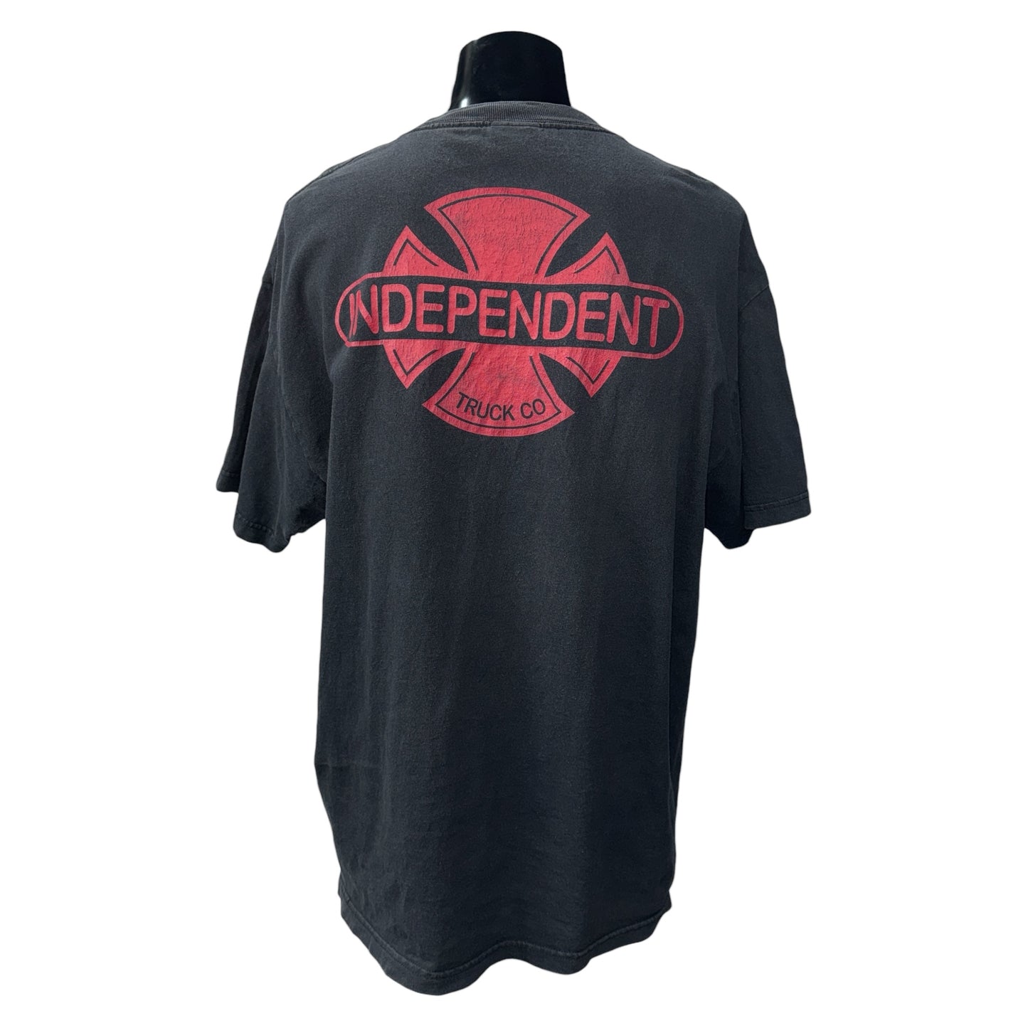 【INDEPENDENT】インディペンデント Bar/Cross Logo アイアンクロス NHSダグ Vintage Tシャツ