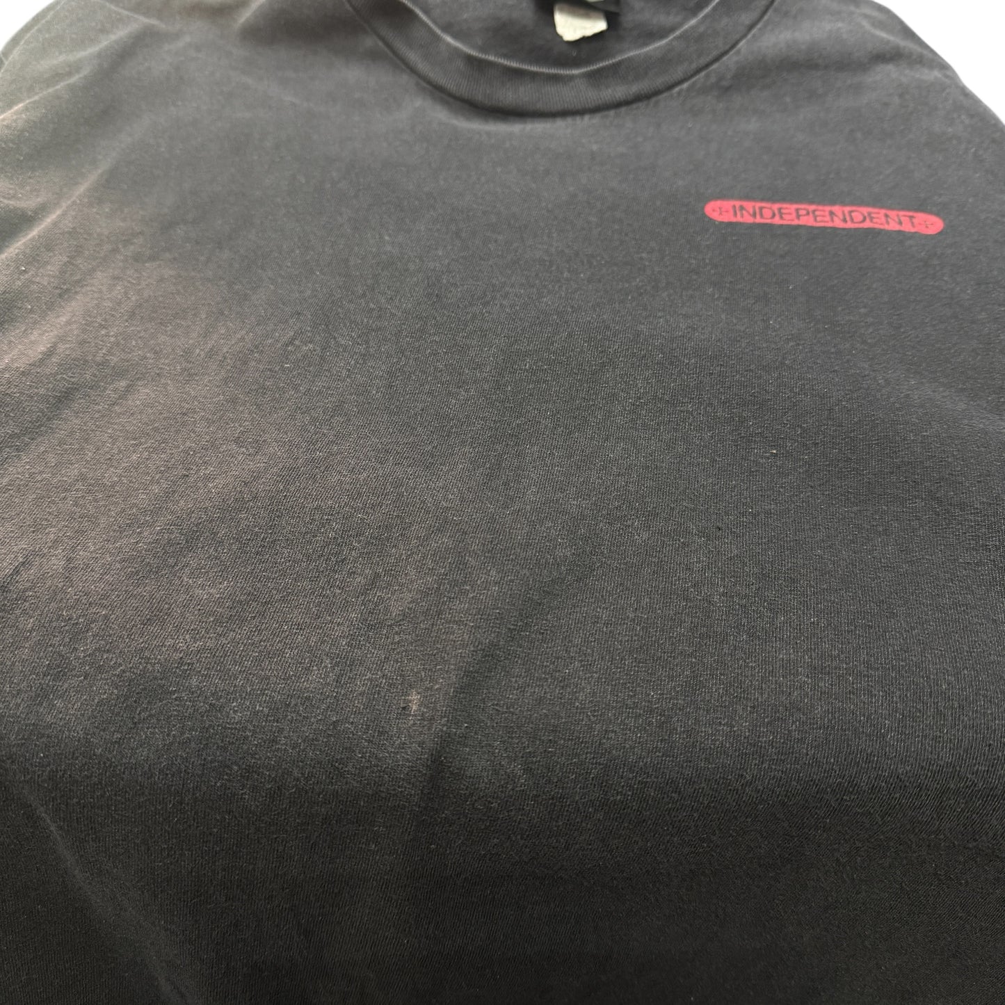 【INDEPENDENT】インディペンデント Bar/Cross Logo アイアンクロス NHSダグ Vintage Tシャツ