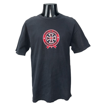 【INDEPENDENT】インディペンデント  "LIVE TO RIDE / RIDE TO LIVE" アイアンクロス NHSダグ Vintage Tシャツ