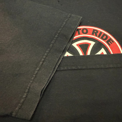 【INDEPENDENT】インディペンデント  "LIVE TO RIDE / RIDE TO LIVE" アイアンクロス NHSダグ Vintage Tシャツ