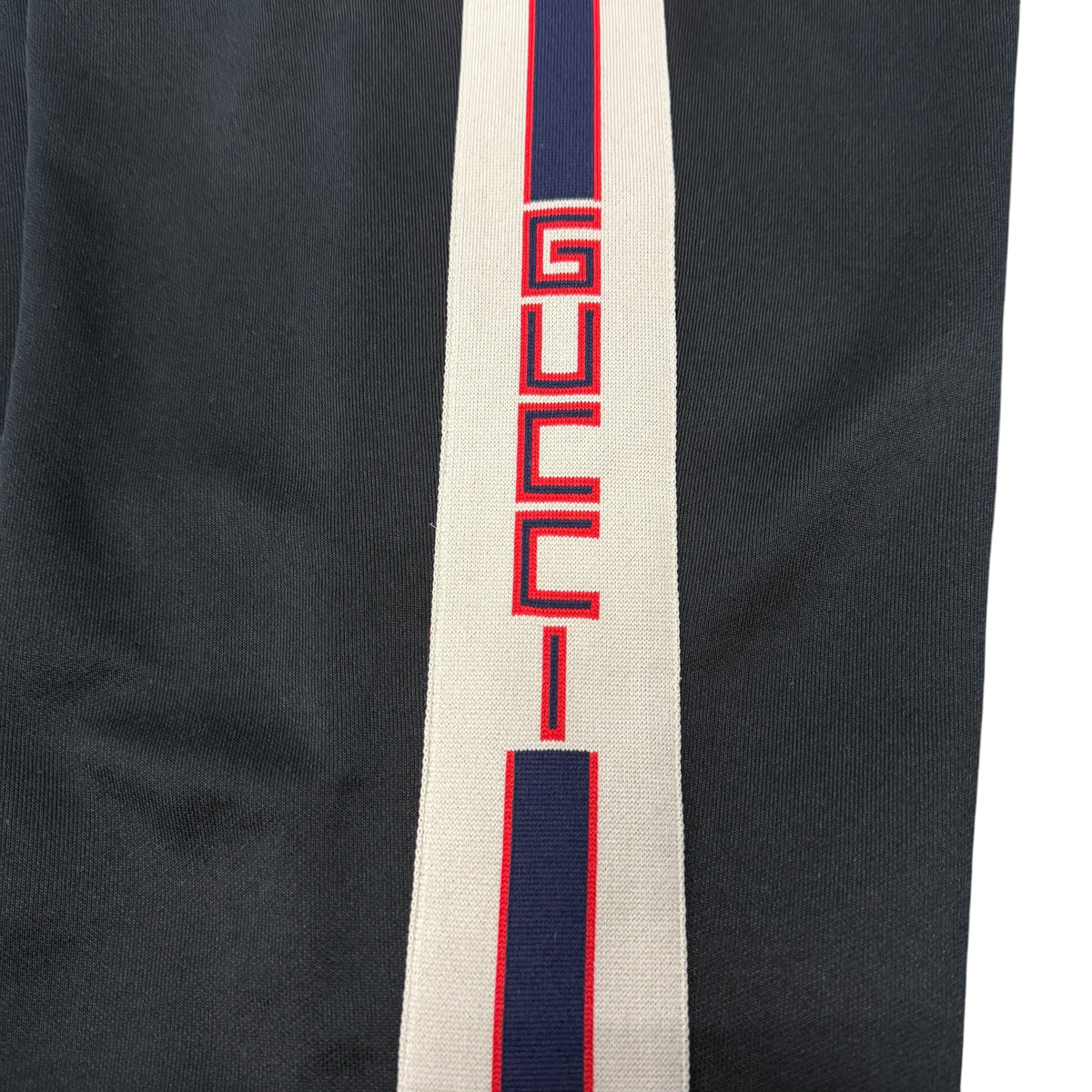【GUCCI】グッチ "LOGO TAPE WEB STRIPE" トラックパンツ