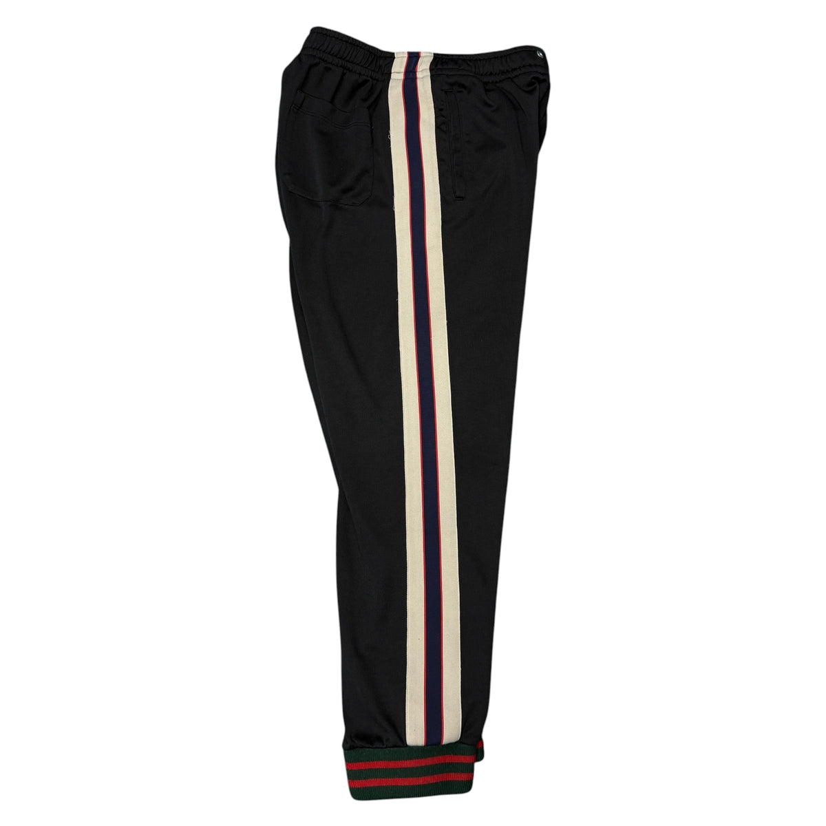 【GUCCI】グッチ "LOGO TAPE WEB STRIPE" トラックパンツ