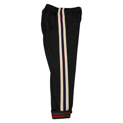 【GUCCI】グッチ "LOGO TAPE WEB STRIPE" トラックパンツ