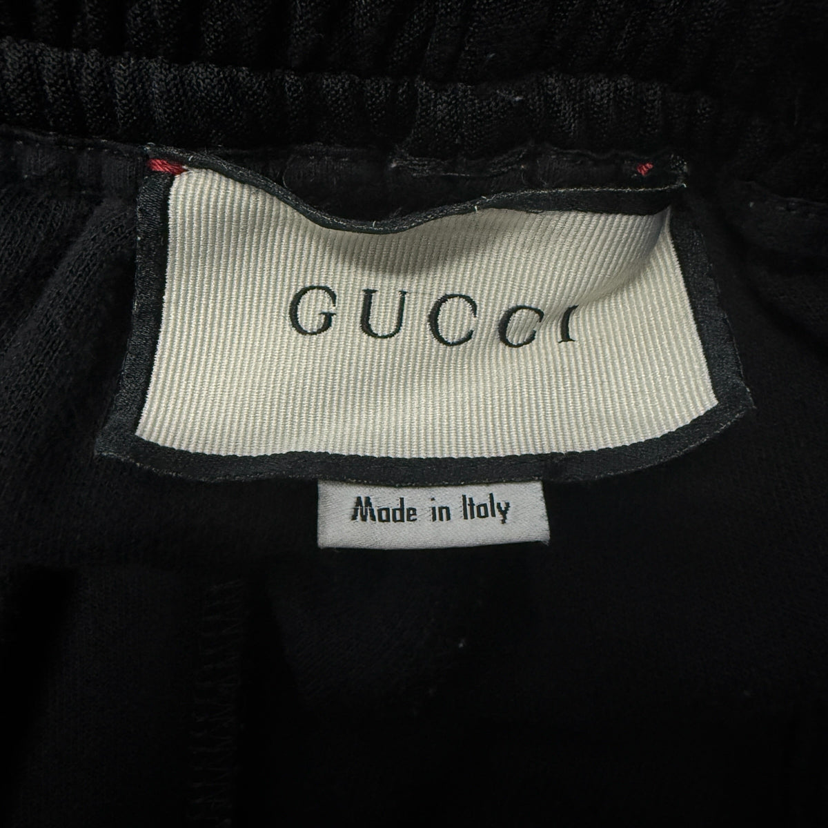 【GUCCI】グッチ "LOGO TAPE WEB STRIPE" トラックパンツ