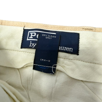 【POLO RALPH LAUREN】ポロ ラルフローレン "LINEN COTTON 2TUCK SLACKS" リネンスラックス