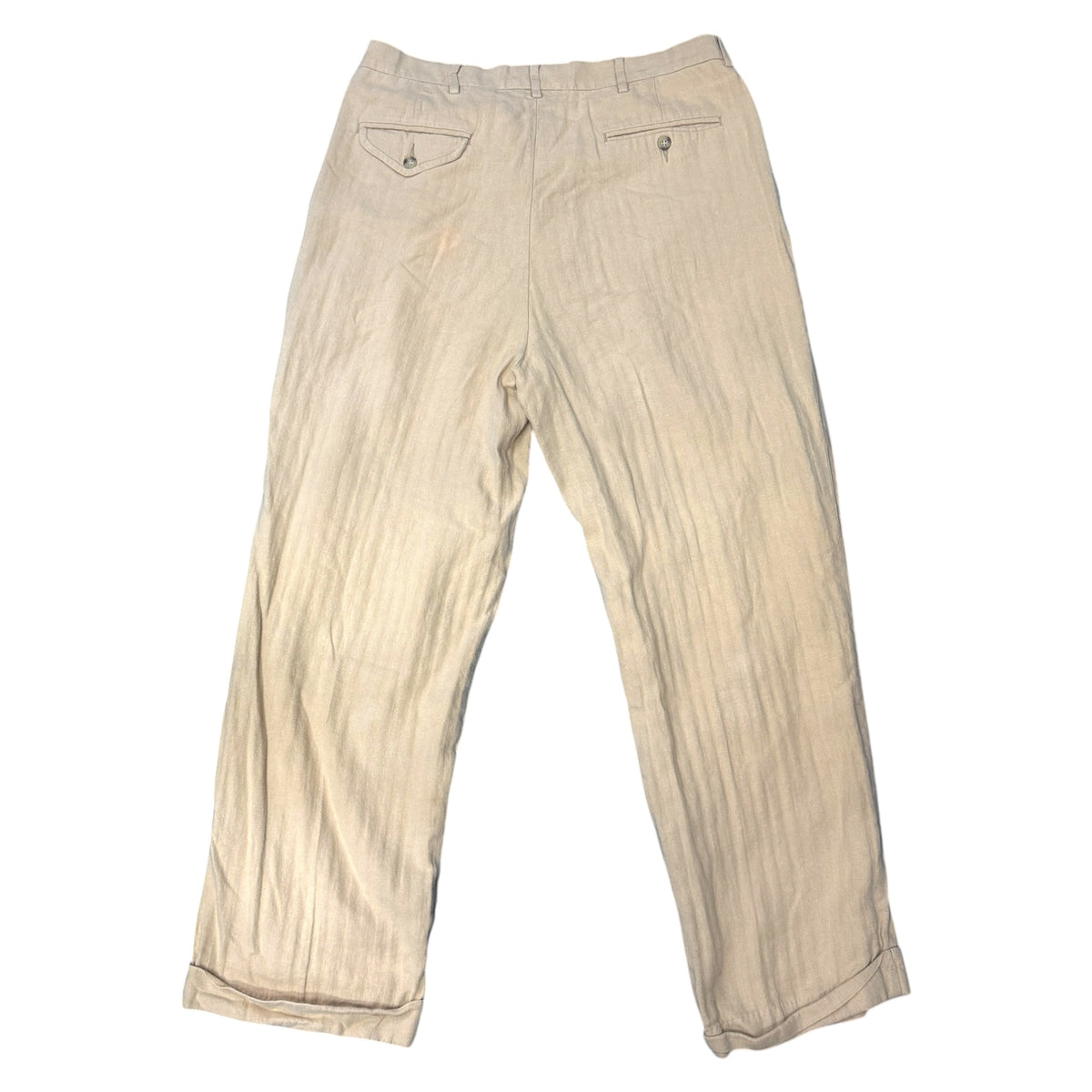 【POLO RALPH LAUREN】ポロ ラルフローレン "LINEN COTTON 2TUCK SLACKS" リネンスラックス