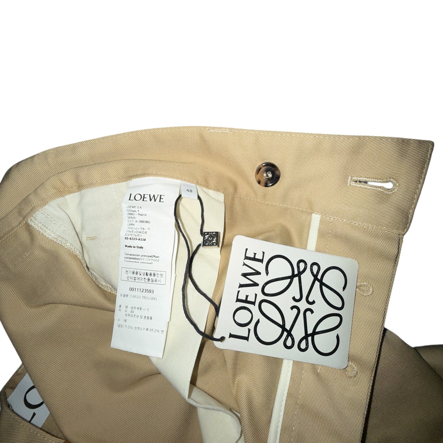 【LOEWE】ロエベ "CARGO TROUSERS" イタリア製 カーゴパンツ