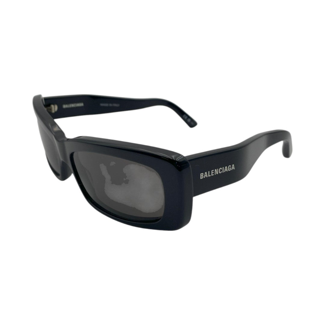 BALENCIAGA Oversized Rectangular Sunglasses (Black)