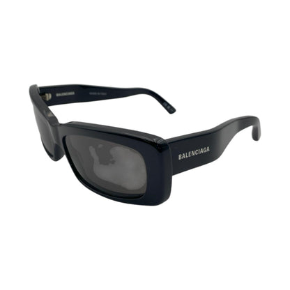 BALENCIAGA Oversized Rectangular Sunglasses (Black)