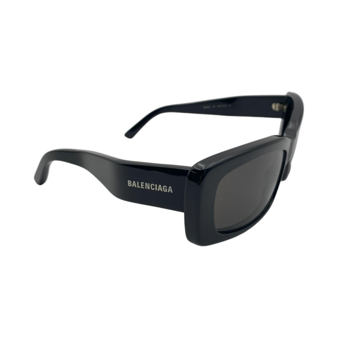 BALENCIAGA Oversized Rectangular Sunglasses (Black)