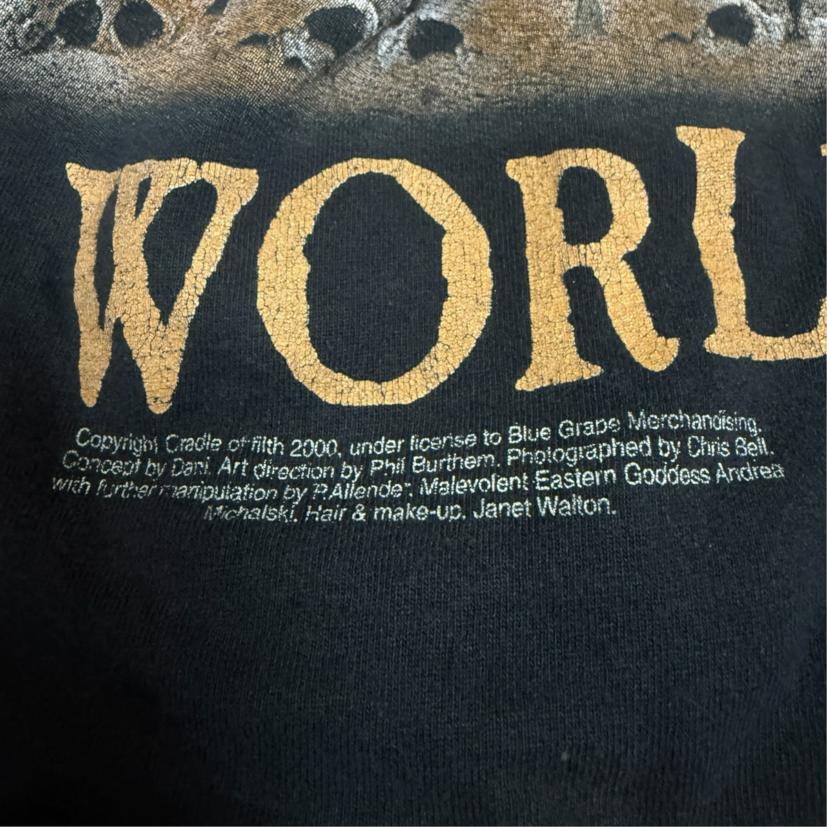 【CRADLE OF FILTH】クレイドル・オブ・フィルス "DESTROYER OF WORLDS" 00's Vintage ロングスリーブTシャツ