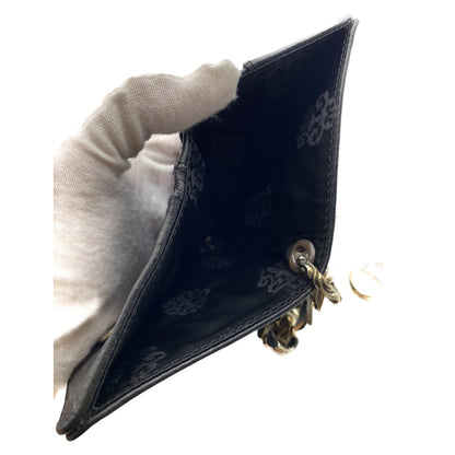 [CHROME HEARTS] Chrome Hearts TV MAN Crosspatch Wallet/Classic Chain/Black Leather/Brand New/Hard to Find