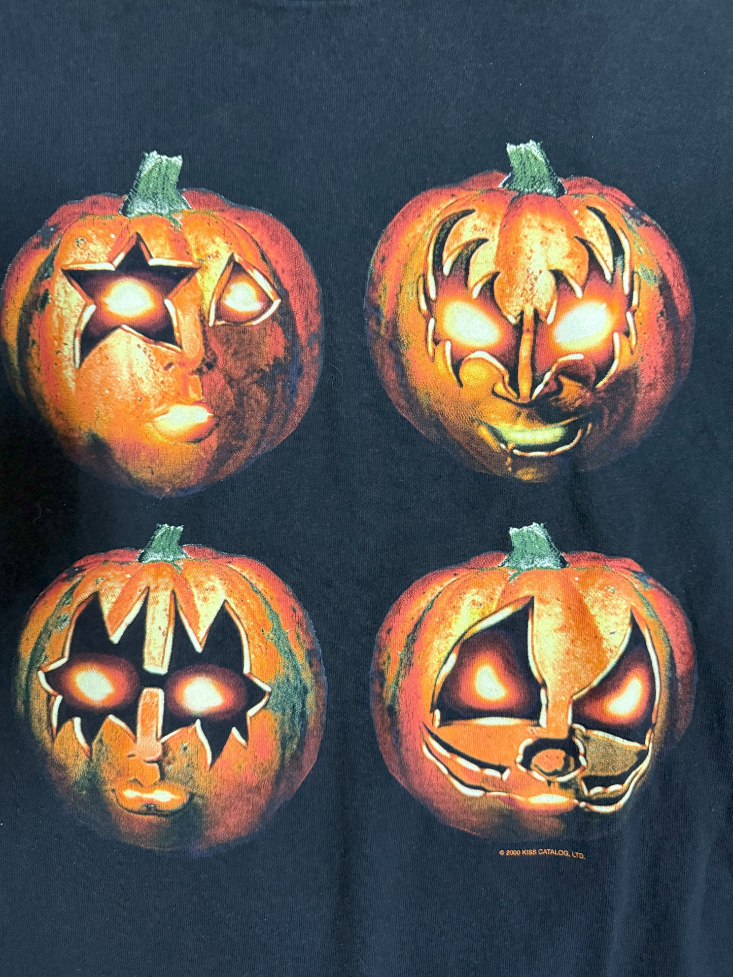 【KISS】キッス / ハロウィン パンプキンズ 2000年ツアーTシャツ（ブラック）/ XL