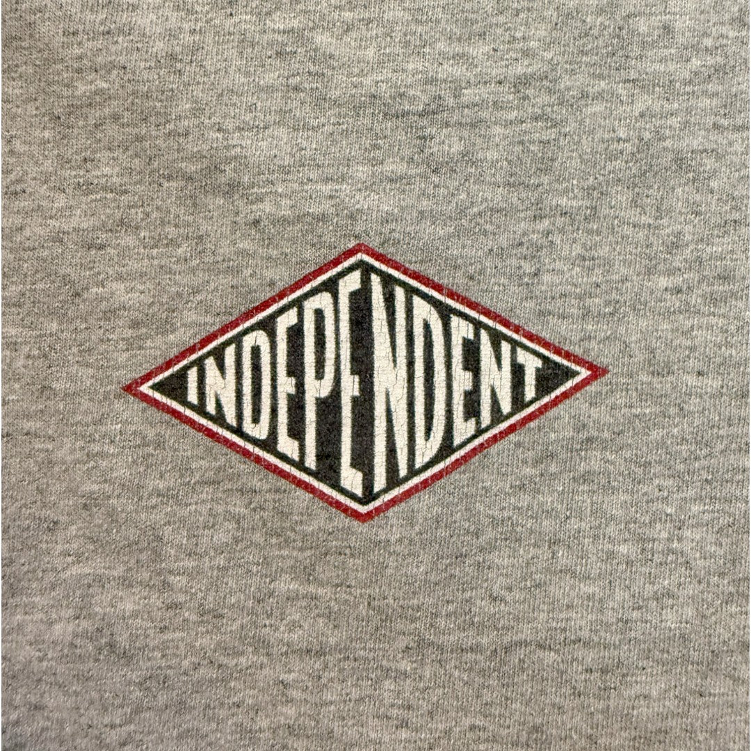 [INDEPENDENT] Independent Logo Print T-Shirt (Gray) / 90's / L