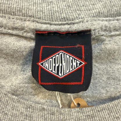 [INDEPENDENT] Independent Logo Print T-Shirt (Gray) / 90's / L
