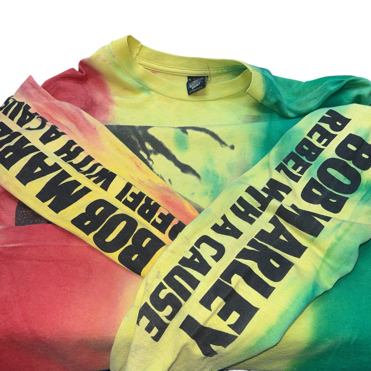 【BOB MARLEY】ボブ・マーリー "REBEL WITH A CAUSE" 90's Vintage ロングスリーブTシャツ