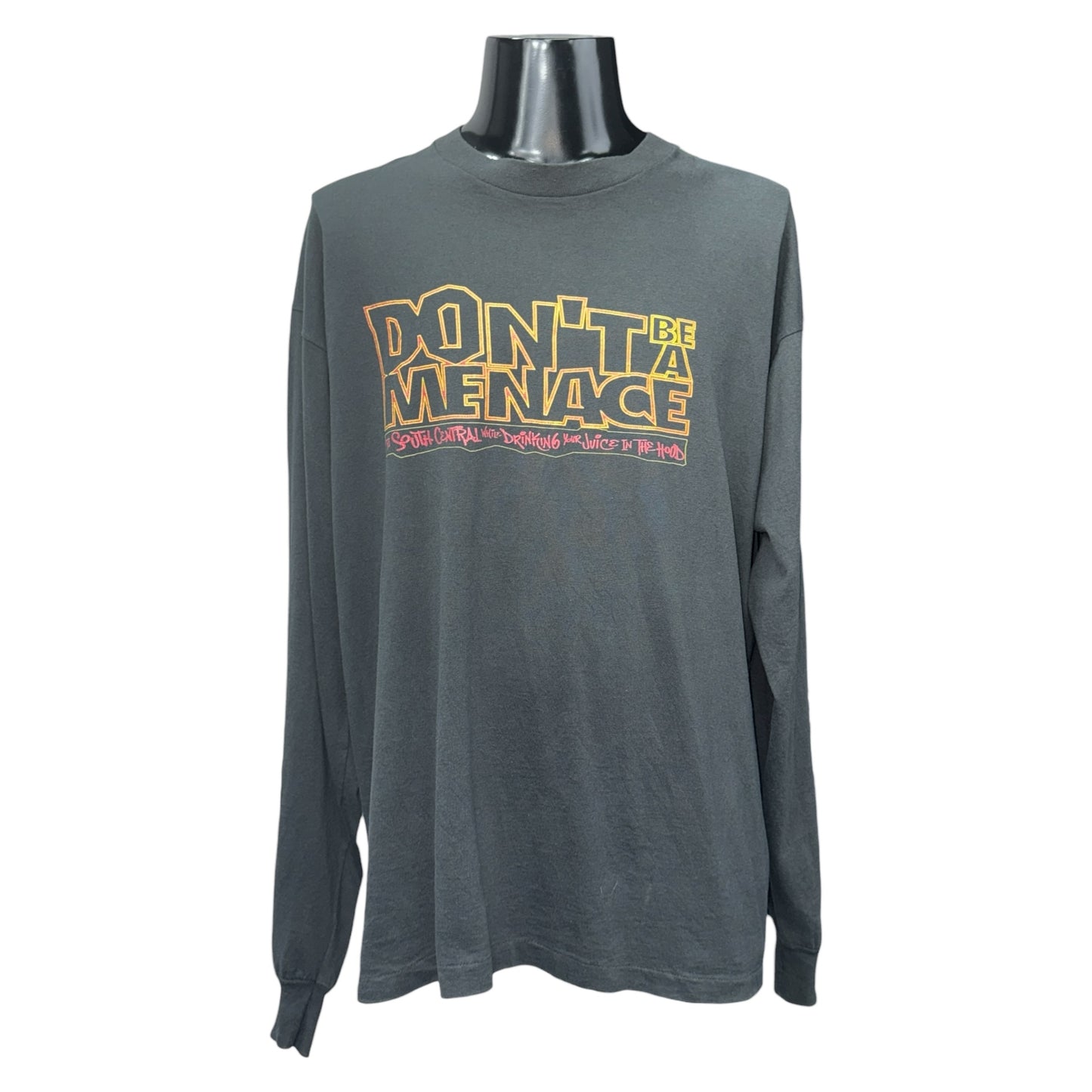 【DON'T BE A MENACE】ドント・ビー・ア・メナス "THE SOUNDTRACK" 1995コピーライト 90's Vintage MovieロングスリーブTシャツ