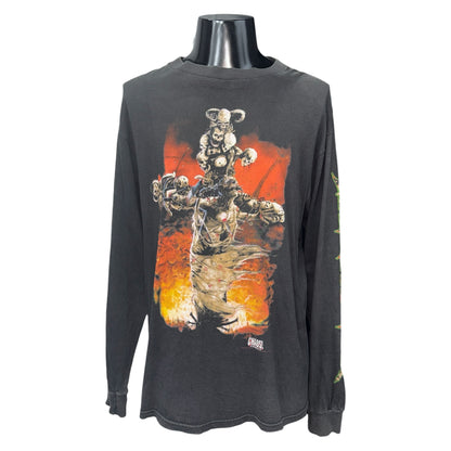 【MEGADETH】メガデス "CHAOS! COMICS" 90's Vintage ロングスリーブ Tシャツ