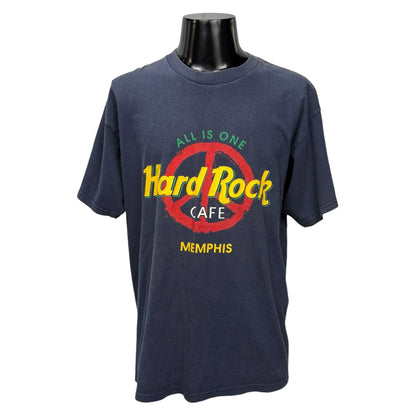 【HARD ROCK CAFE】ハードロックカフェ "MEMPHIS / PEACE MARK" 90's Vintage Tシャツ