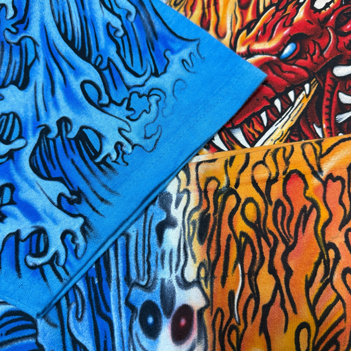 【LIQUID BLUE】リキッドブルー "FIRE & ICE DRAGON" 90's Vintage Tシャツ
