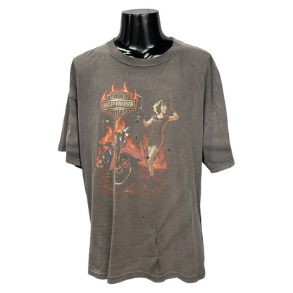 【HARLEY-DAVIDSON】ハーレーダビッドソン "LAS VEGAS NEVADA / PINUP GIRL" Tシャツ
