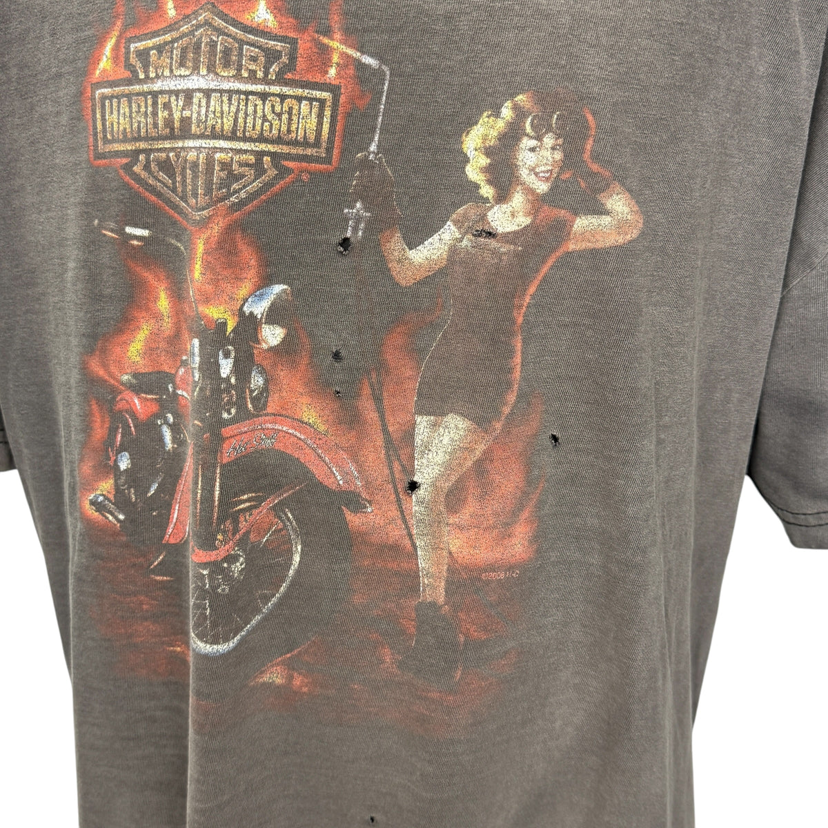 【HARLEY-DAVIDSON】ハーレーダビッドソン "LAS VEGAS NEVADA / PINUP GIRL" Tシャツ
