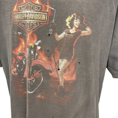 【HARLEY-DAVIDSON】ハーレーダビッドソン "LAS VEGAS NEVADA / PINUP GIRL" Tシャツ