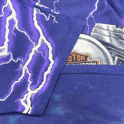 【HARLEY-DAVIDSON】ハーレーダビッドソン "THUNDER & LIGHTNING" 90's Vintage Tシャツ