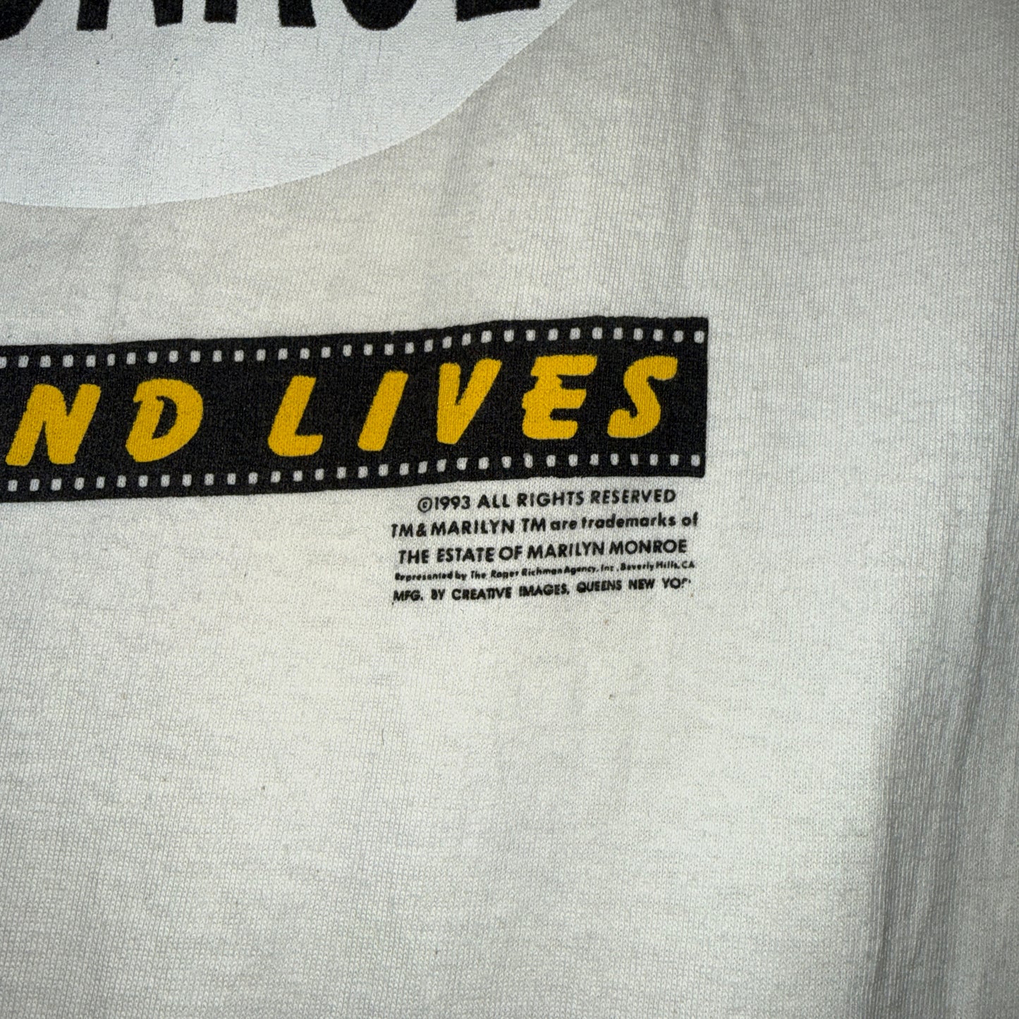 【MARILYN MONROE】マリリンモンロー ”THE LEGEND LIVE” 1993コピーライト USA製 Vintage Tシャツ