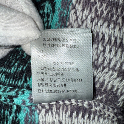 [DIOR x SHAWN STUSSY] Dior Shawn Stussy Multicolor Wool Jacquard Sweater Multicolor Wool Jacquard Knit Sweater L