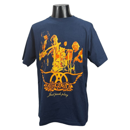【AEROSMITH】エアロスミス "JUST PUSH PLAY WORLD TOUR 2002" 00's Y2K USA製 Vintage Tシャツ