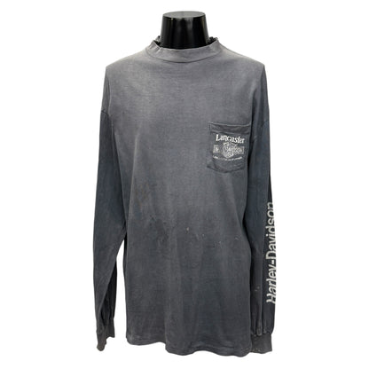 【HARLEY-DAVIDSON】ハーレーダビッドソン "REAL STEEL" 90's Vintage ロングスリーブTシャツ
