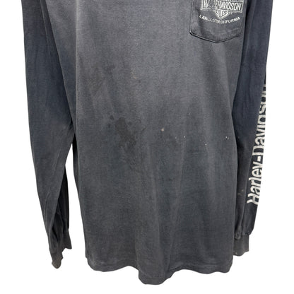 【HARLEY-DAVIDSON】ハーレーダビッドソン "REAL STEEL" 90's Vintage ロングスリーブTシャツ