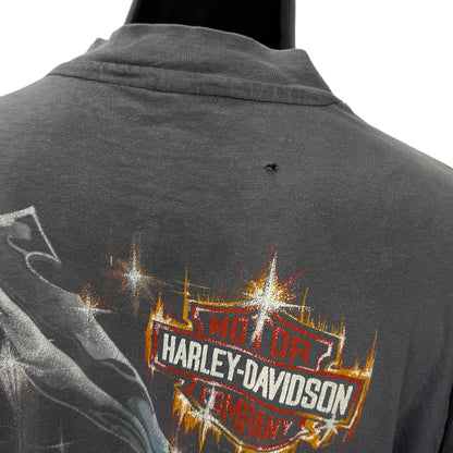 【HARLEY-DAVIDSON】ハーレーダビッドソン "REAL STEEL" 90's Vintage ロングスリーブTシャツ