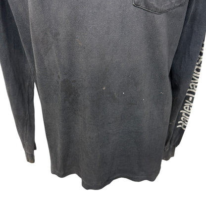 【HARLEY-DAVIDSON】ハーレーダビッドソン "REAL STEEL" 90's Vintage ロングスリーブTシャツ