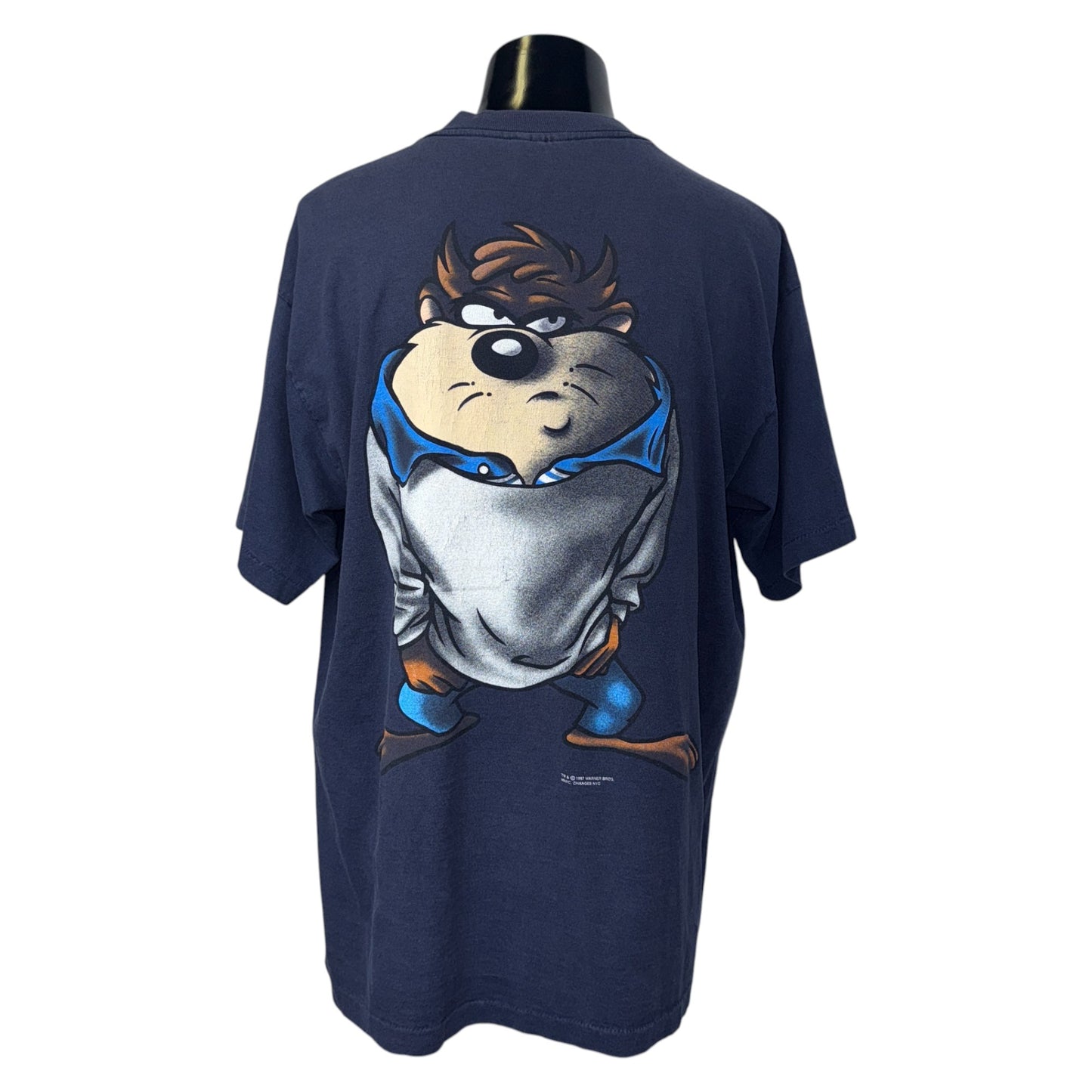 【LOONEY TUNES】ルーニーテューンズ  TAZ タズマニアンデビル バックプリント Vintage Tシャツ XL相当