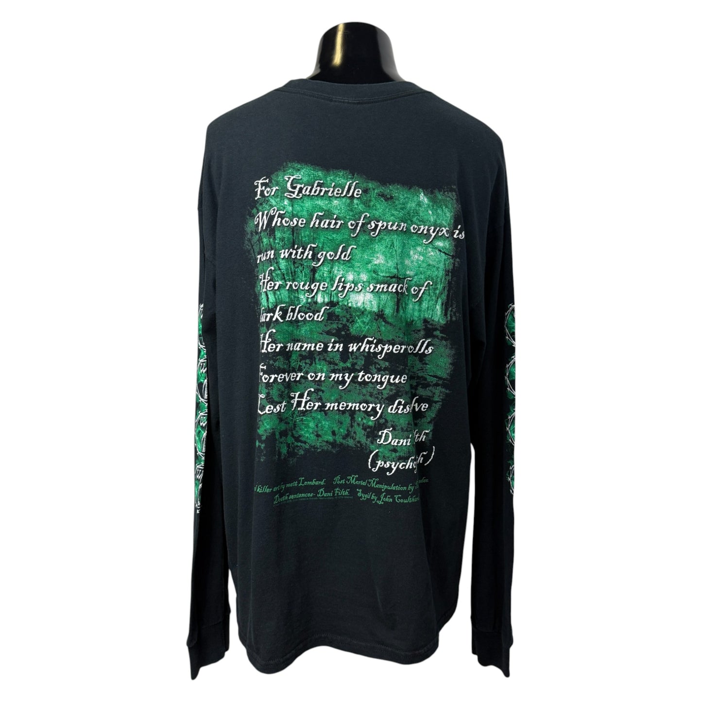 【CRADLE OF FILTH】クレイドルオブフィルス GRAVEN SIN ロングスリーブTシャツ XL